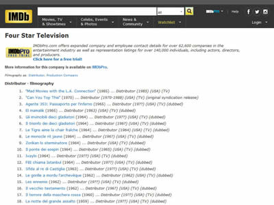Four Star Television Four Star Television