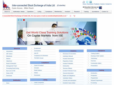 Inter-connected Stock Exchange of India Inter-connected Stock Exchange of India