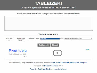 TABLEIZER