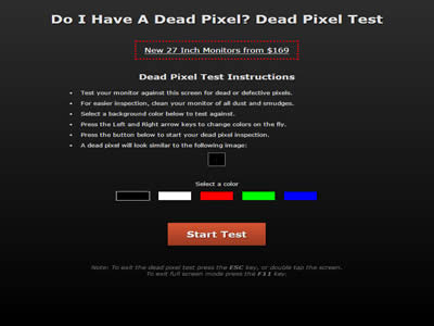 Dead Pixel Test