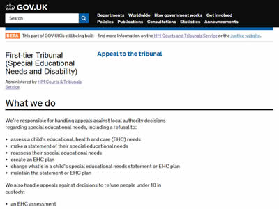 英国特殊教育需要及残疾审裁处