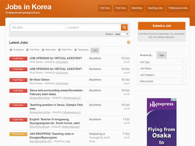 Korea Observer's Jobs In Korea