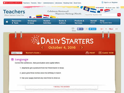 Daily Starters