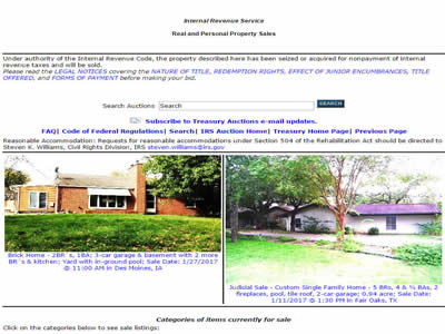 IRS Auctions