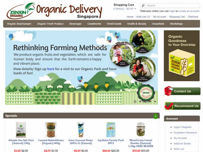 Zenxin Organic Delivery Singapore