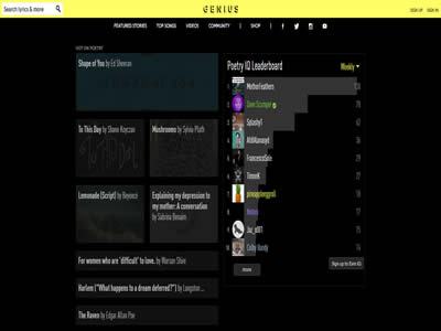 Poetry.RapGenius.com