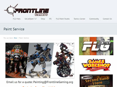Frontline Gaming Paint Service