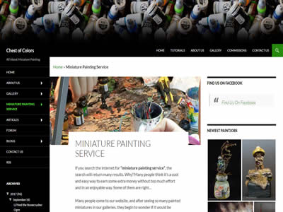Chest of Colors Minature Painting Service