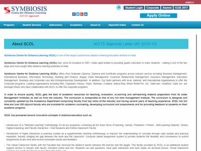 Symbiosis Centre For Distance Learning