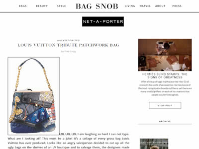 LV Tribute Patchwork Bag