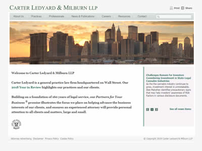 Carter Ledyard & Milburn Carter Ledyard & Milburn
